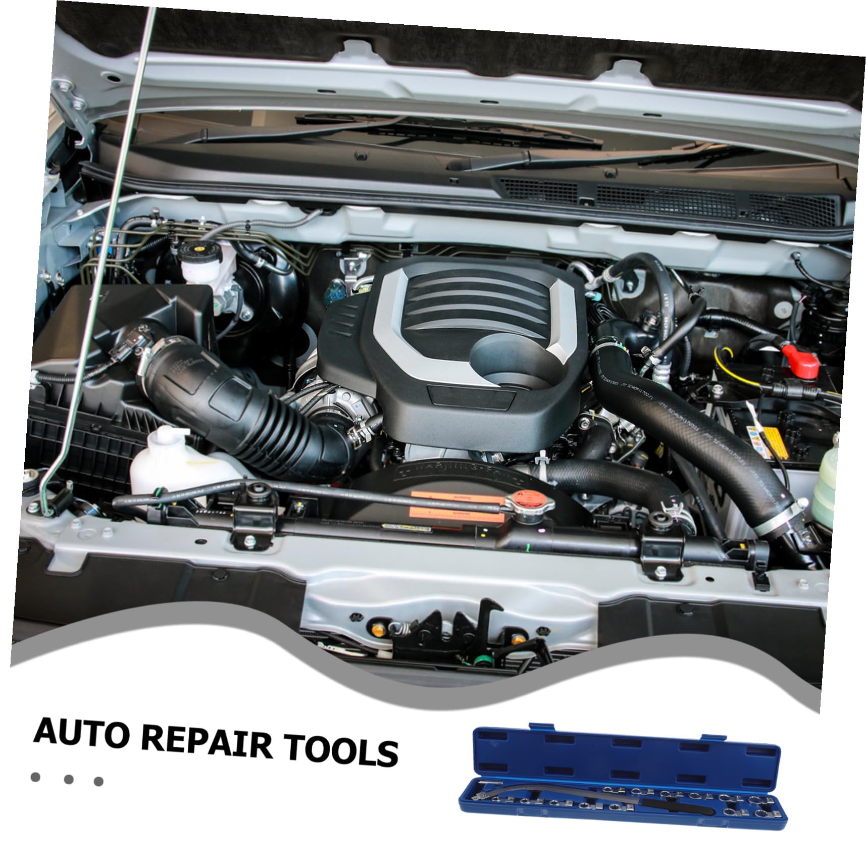 Outil de Démontage de Poulie 15 Pièces en Acier pour Moteur Automobile | Clé Auxiliaire pour Galet Tendeur avec Adaptateurs, Réglage Précis, Usage Atelier de Réparation Auto