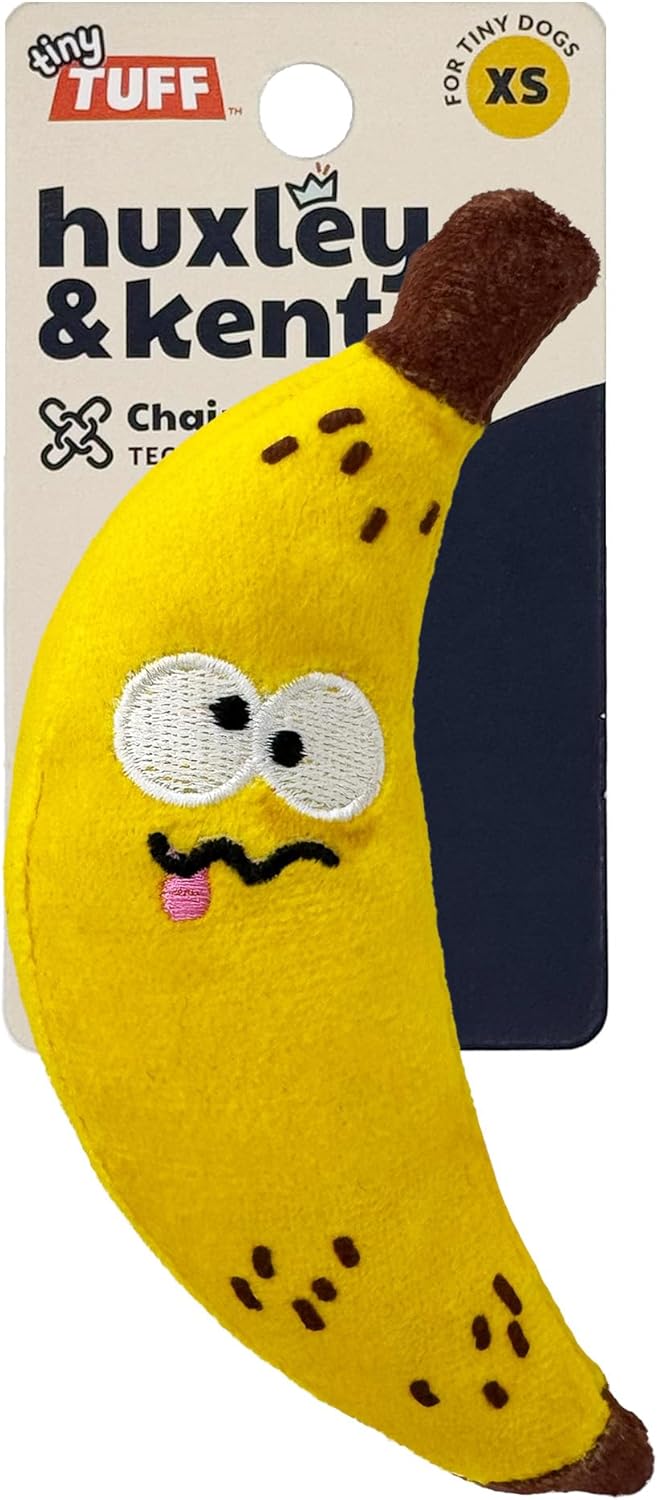 Juguete para Perro Huxley & Kent Tiny Tuff Bruiser Banana con Chirriador