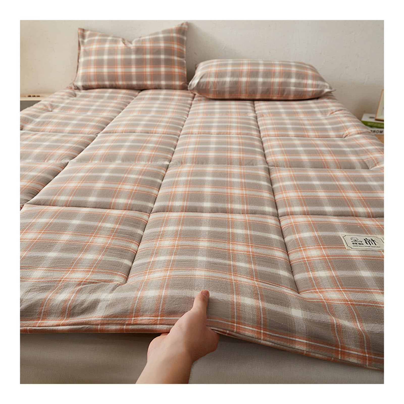 Matelas futon japonais pliable lit double 180x218 cm