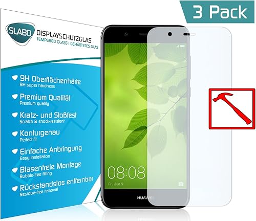 Slabo Premium Pellicola Protettiva Vetro Temperato per Huawei Nova Plus Tempered Glass Crystal Clear Graffi Fino
