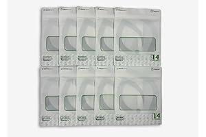 Official Grove Bags 1/4Lb White Child-Resistant Velvet Soft Touch, Terploc Pouches (10-pack)