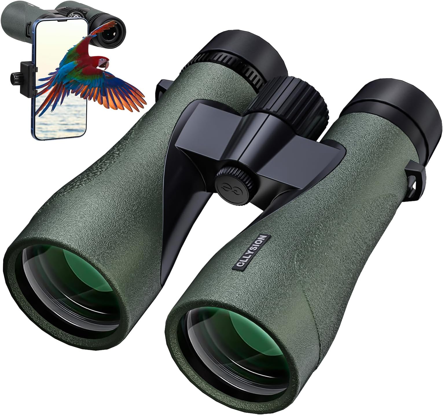 12X50 Professional HD Binoculars for Adults with Phone Adapter, High Power Binoculars with BaK4 Prisms, Super Bright Binoculars