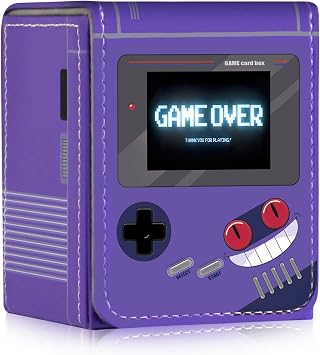 Card Deck Box Fits for YGO MTG,100+ Card Storage Box Trading Games PU Leather Storage Premium Deck Case Game Purple