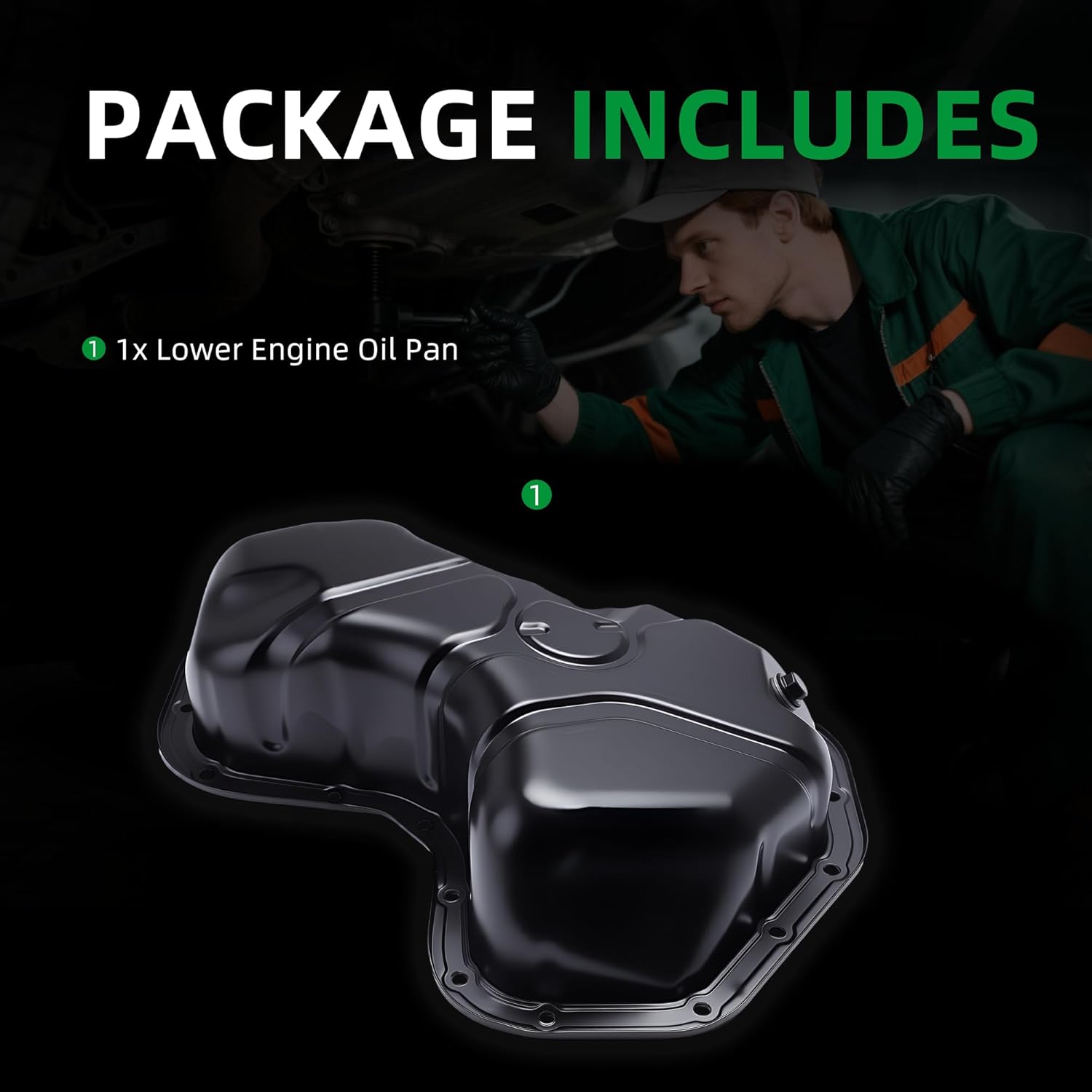 Lower Engine Oil Pan,for Toyota Camry 07-17,for Avalon 05-18,for Highlander 08-16,for Sienna 07-16,for Venza 09-16,for Lexus ES350 07-18,for RX350 07-15,for RX450h 10-15, 3.5L V6, 264-342
