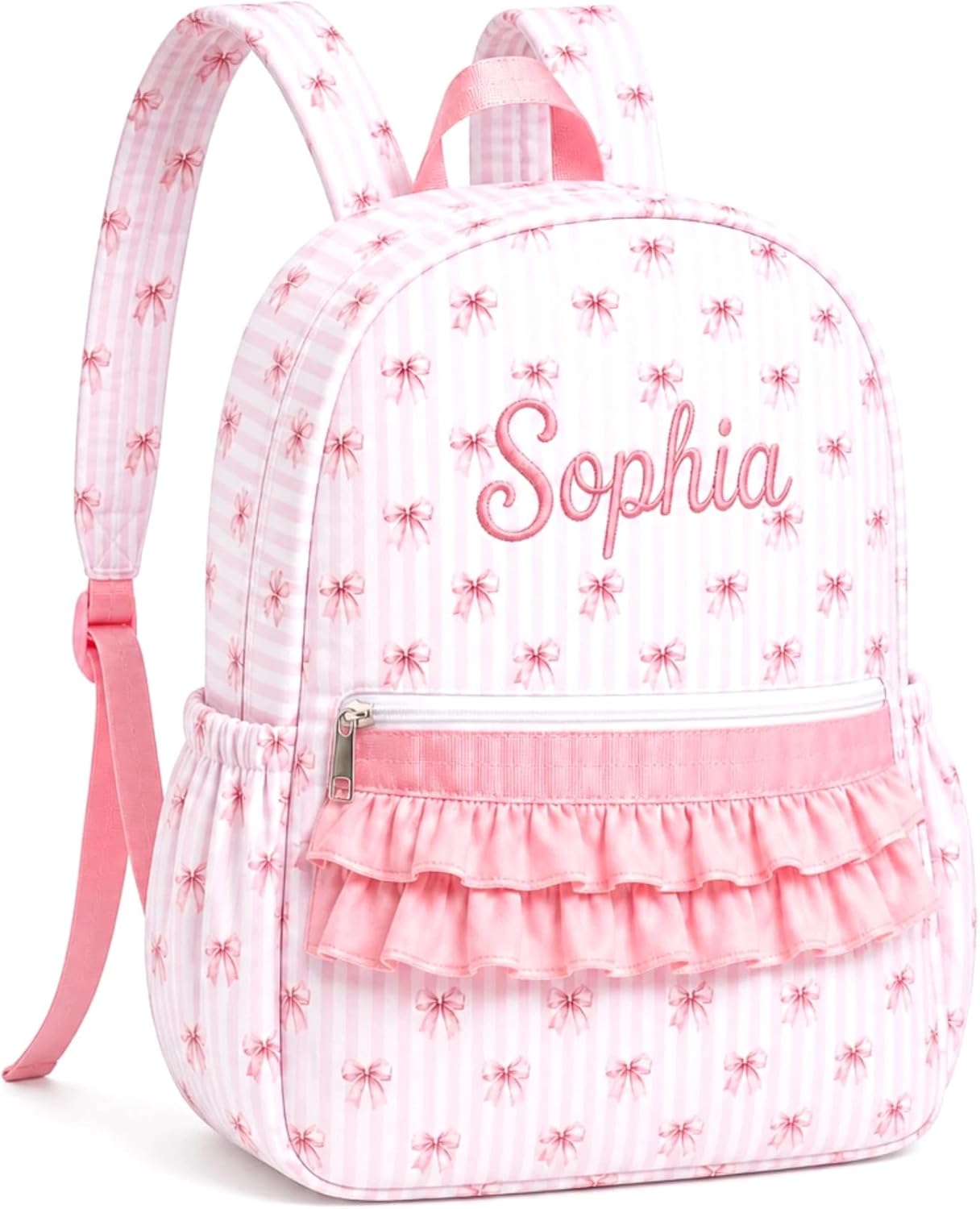 Personalized Backpack Custom Girls Preschool Bag (Bubblegum Pink)