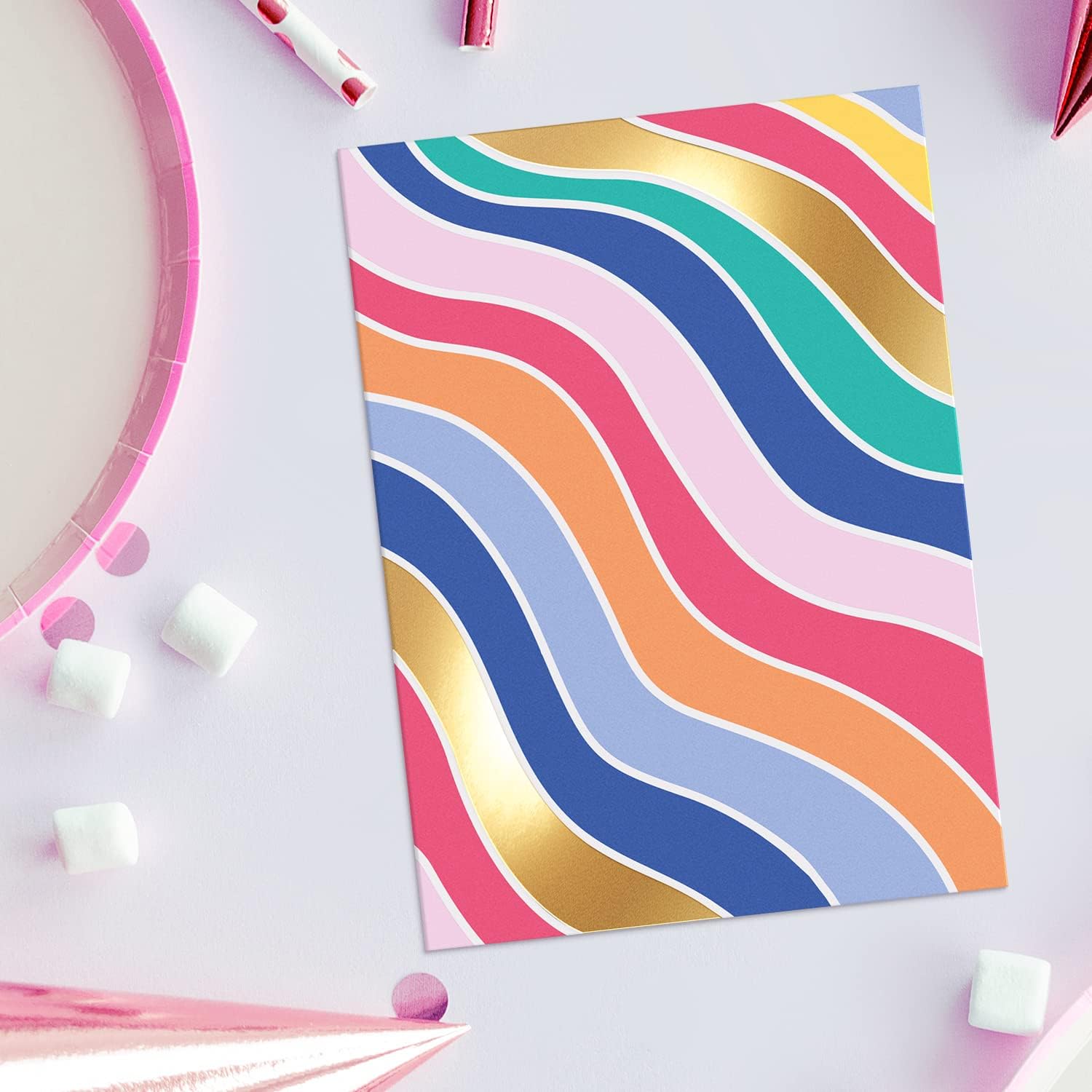 Blank Cards with Envelopes - 48 Striped Gold Foil Blank Note Cards with Envelopes – 6 Assorted Cards for All Occasions! Blank Notecards Stationary Set for Personalized Greeting Cards-4x5.5" : Office Products