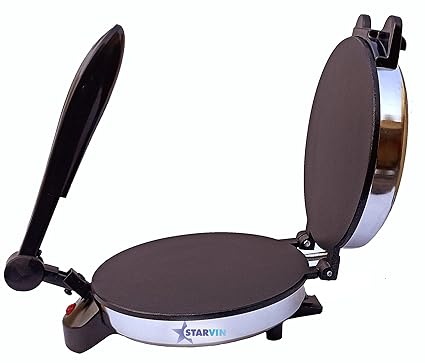 STARVIN Roti Maker Original Non Stick PTEE Coating TESTED, TRUSTED & RELIABLE Chapati/Roti/Khakra Maker || Stainless steel body || Shock Proof Heavy Duty Non Stick || QE4556