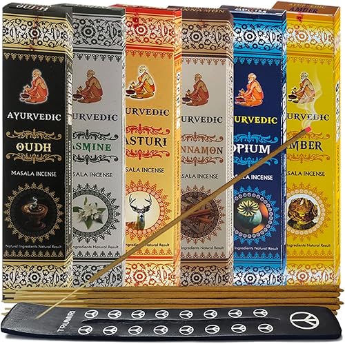 Miniatura 7 de Palo Santo - Varillas de incienso y soporte para incienso ayurvédico hecho a mano Insence