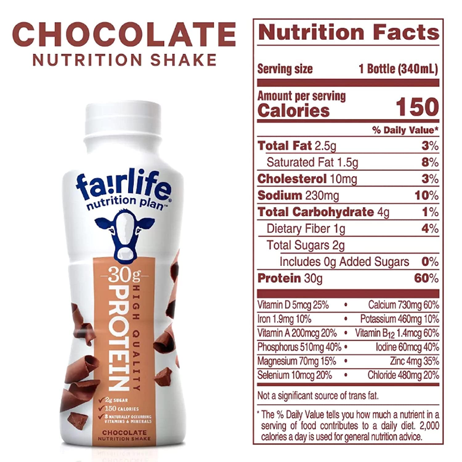 Fairlife Nutrition Plan High Protein Shake Variety Pack- 11.5 Fl Oz (12 Pack) (6 Chocolate & 6 Vanilla) In Accents Depot Packaging - Image 3