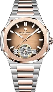 TAYSHILEY Pagani Design Men's Watches YS025 42mm Automatic Stainless Steel Mechanical Wrist Watch for Men, 100M Waterproof,Sapphire Dial Glass,Screw-in Crown