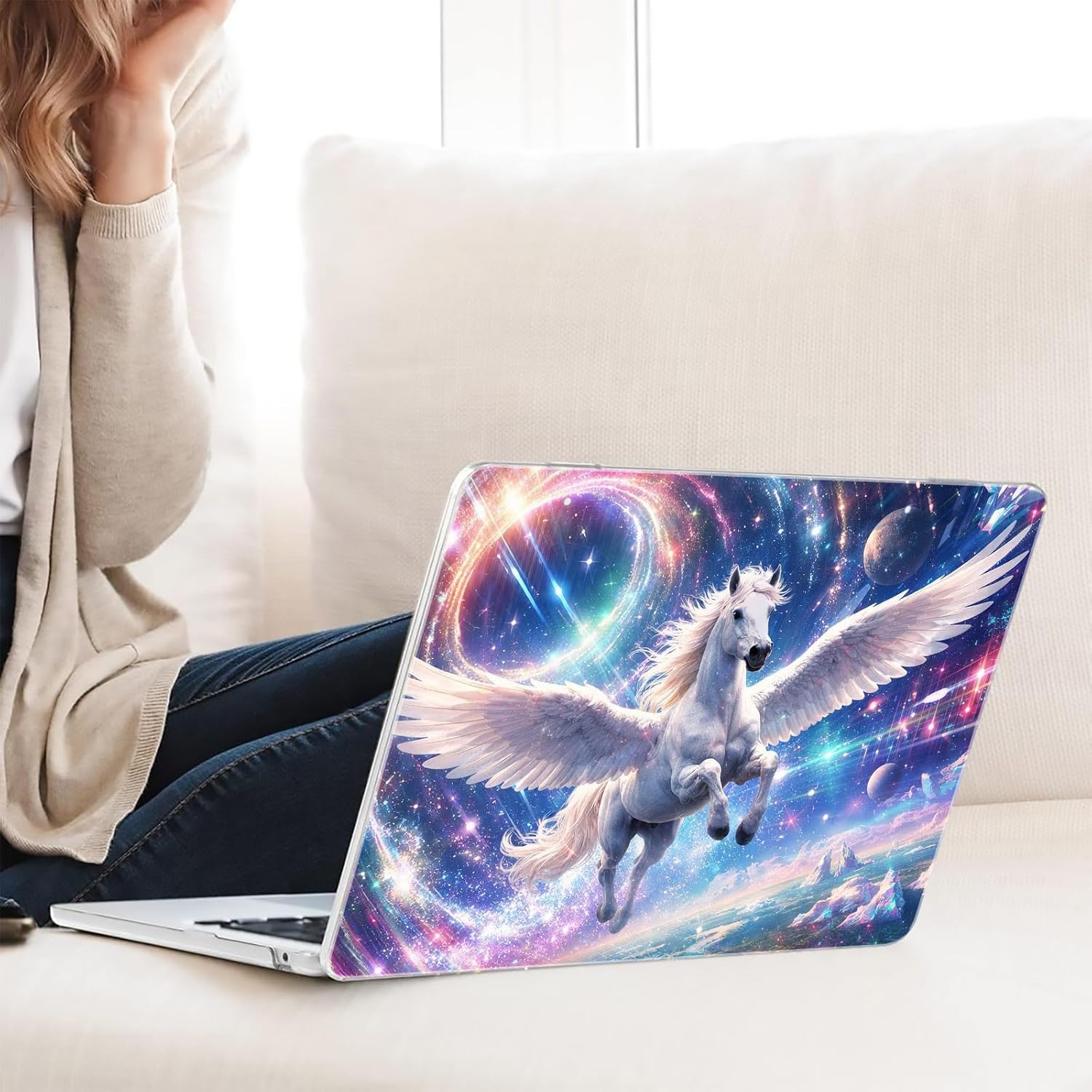 Compatible with MacBook Neo 13-inch, Hard Shell Case with Keyboard Cover and Screen Protector (A3404 A18 Pro chip, 2026 Release) - Unicorn MC22729