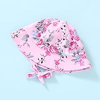 Vista 7 de Traje de baño de una pieza para bebé niña con protección solar de manga larga, conjunto con gorro, diseño floral, cremallera, traje de baño