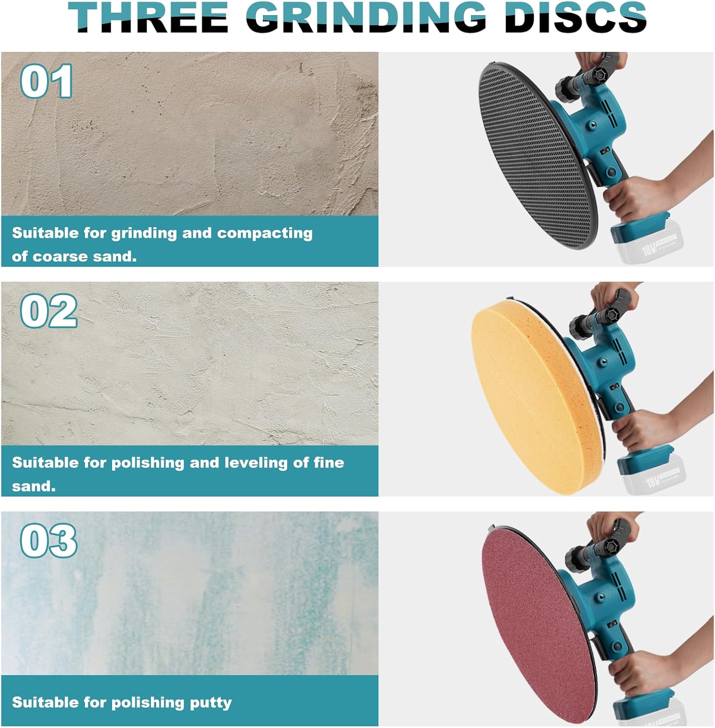 Meticuloso Cordless Concrete Trowel, for Makita 18V Max Battery, Concrete Mixer, Wall Smoothing Polishing Machine, 80-200RPM Electric Plaster Mortar Cement Putty Trowel