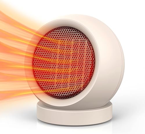 Calentador de espacio, PTC de cerámicaportátil, calentador eléctrico de escritorio, ventilador de alto rendimiento para el hogar, dormitorio,