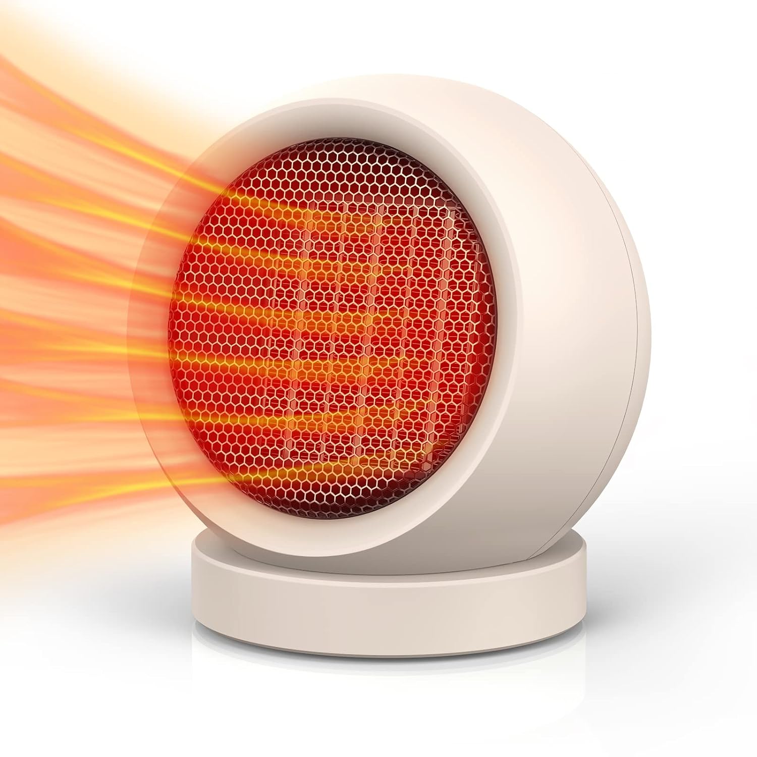 Space Heater PTC Ceramic Portable Electric Desktop Heater High Output Desktop Heater for Home Bedroom Office Desk Indoor
