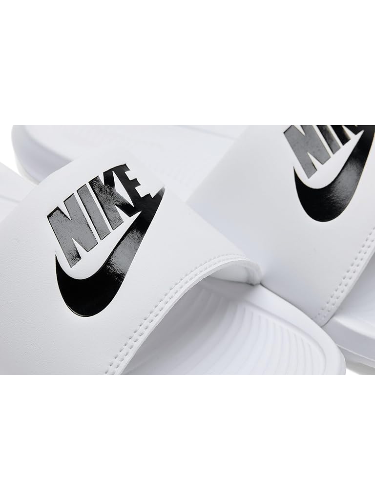 Gray Nike Victori One Slides