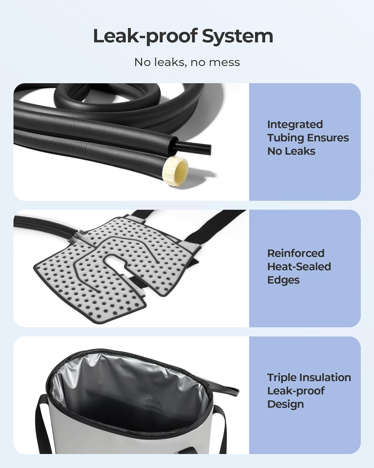 Ice Machine for Knee After Surgery, Cold Therapy Machine, 12H Cooling, 14 Quart Tank, 30dB Quiet Pump, Remote Control, 6.2FT Long Hose, Cryotherapy System for Knee/Ankle/Elbow