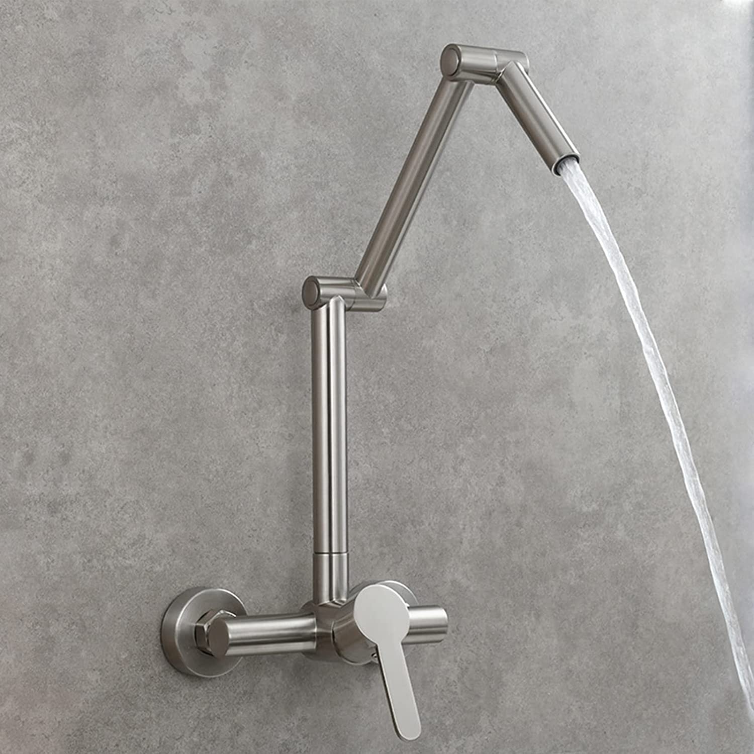 Robinet de remplissage de casserole extensible à deux trous et poignée unique