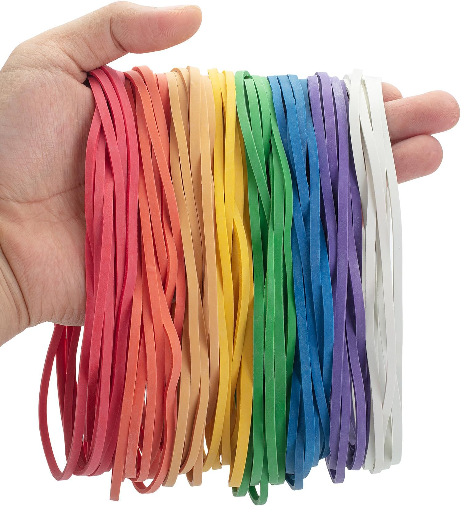 Large Rubber Bands,Approximately140 Pack,4Assorted Colors