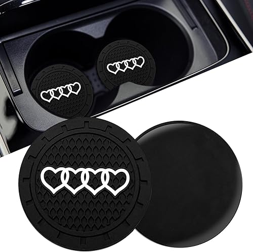Miniatura 10 de Portavasos de automóvil para Audi A3 A4 A6 A8 Q2 Q3 Q5 Q7 Q8 S3 S5 S6 RS3 RS4 RS7 R8 TT empotrado antideslizante silicona portavasos accesorios