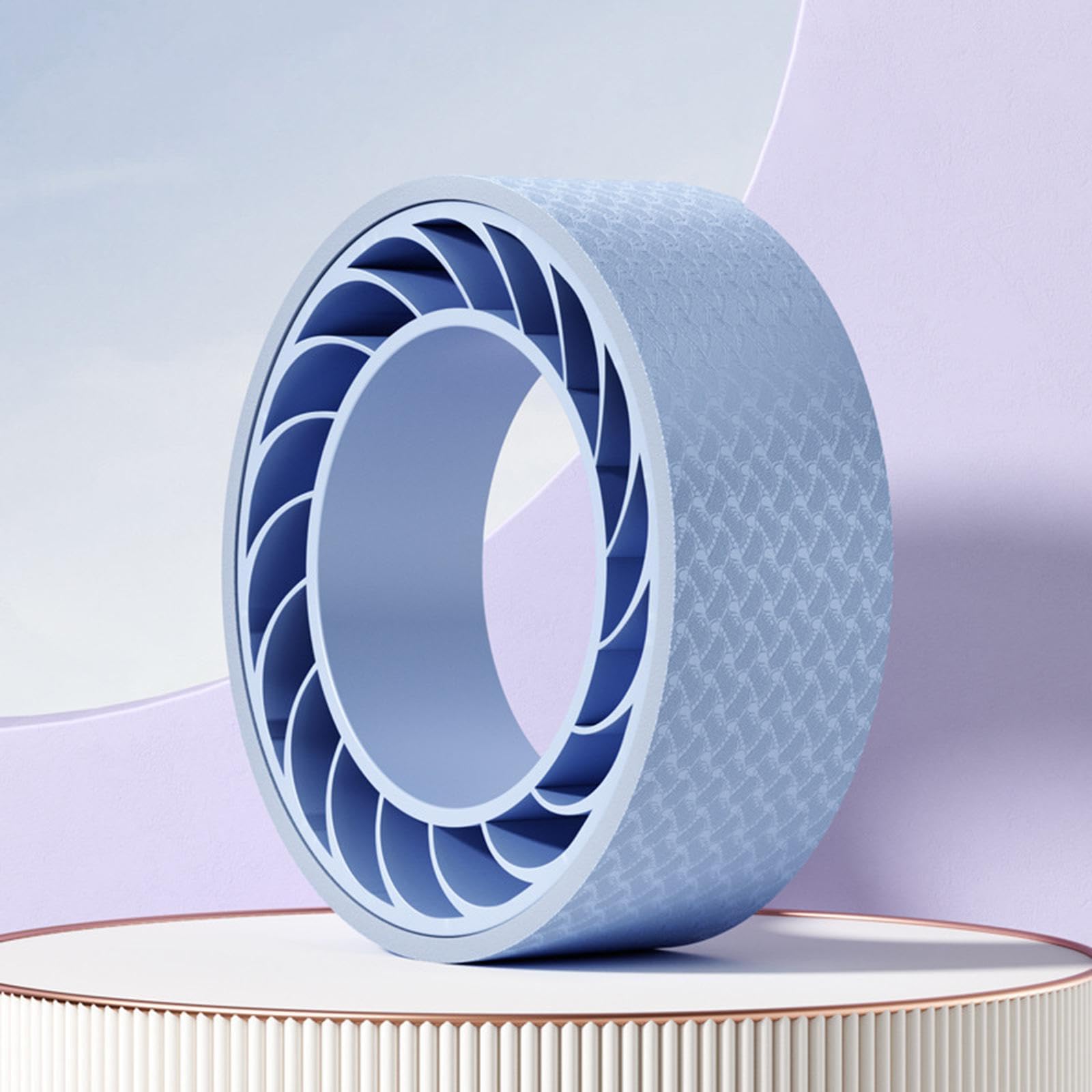 Ruota per Yoga con Rullo massaggiante per Stretching della Schiena di qualità, Stabile per decompressione e rilassamento, assorbe Il Sudore ed è Antiscivolo. Ruota per Yoga e Pilates,