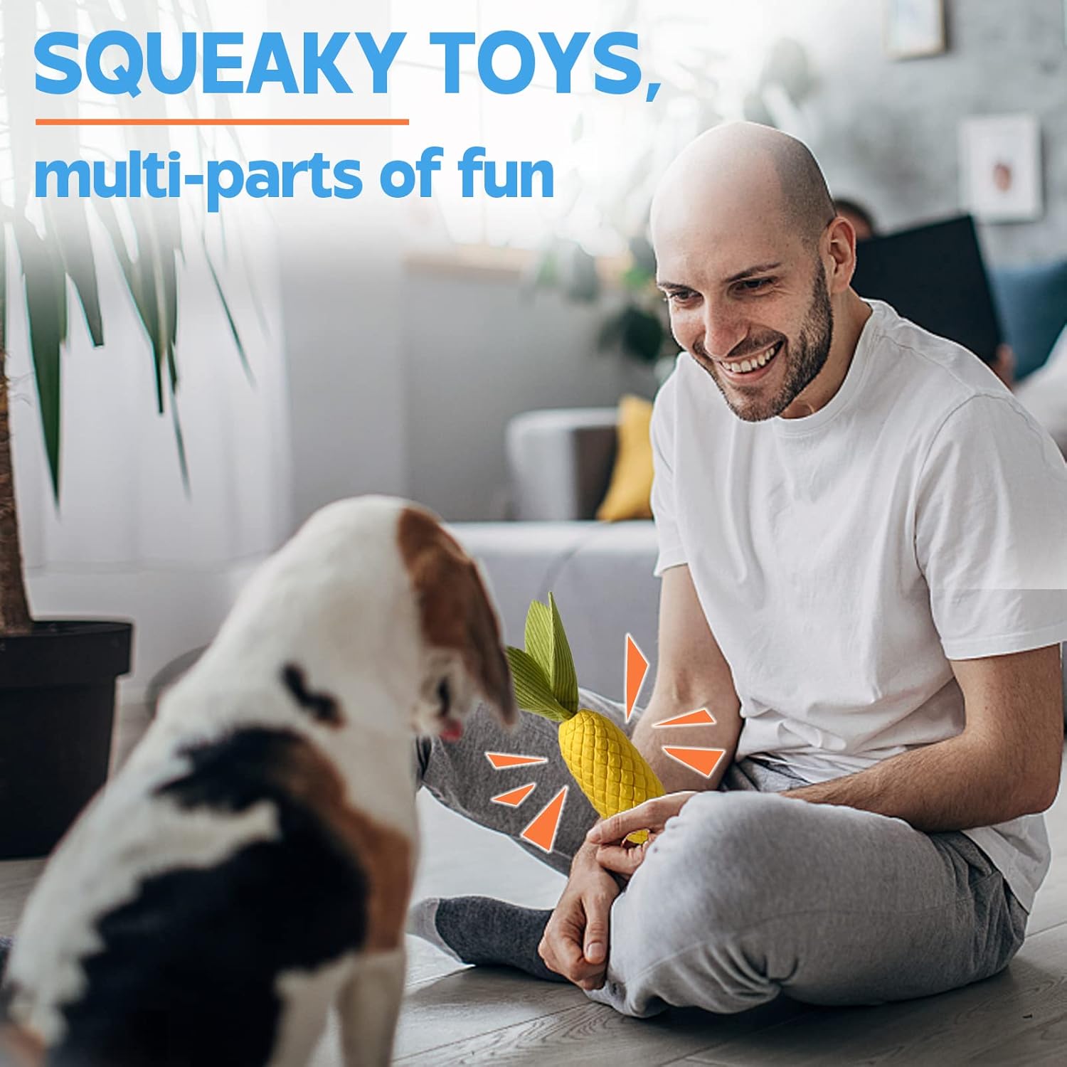 Pet Supplies : DORPETLY Dog Toys, Indestructible Dog Chew Toys for Aggressive Chewers, Durable Tough Dental Treat Dispensing Dog Toys for Large Medium Small Dogs (Large-2) : 