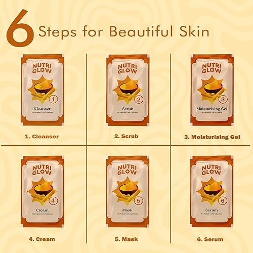 Miniatura 5 de NutriGlow NATURAL'S Ubtan Facial Kit Para Piel Brillante, Eliminación De Bronceado Con Haldi & Chandan, 60 gm