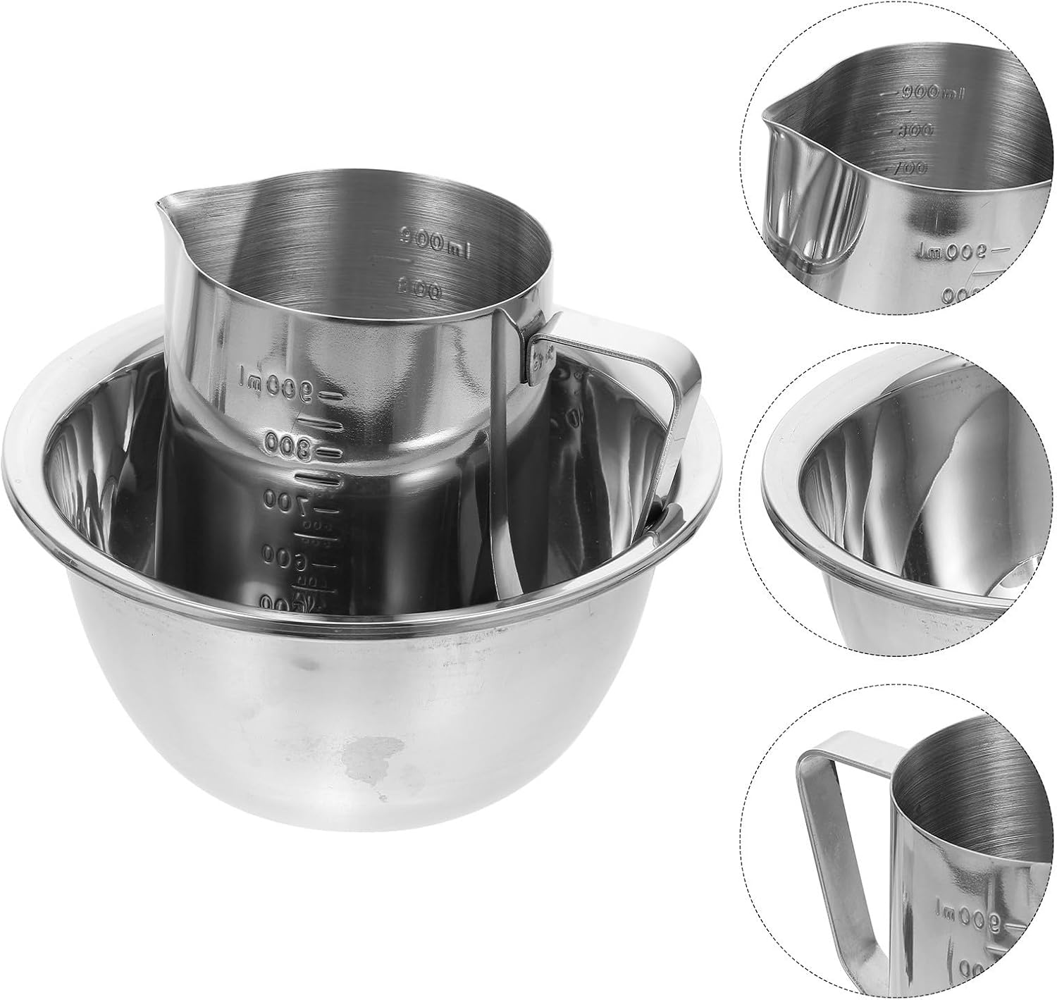 Stainless Steel Candle Melting Pot, Compact Double Boiler Tool