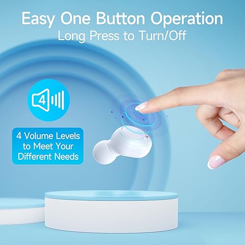 Miniatura 4 de SMERPHOX Audífonos recargables para personas mayores, amplificadores auditivos digitales con cancelación de ruido audífonos intrauditivos para