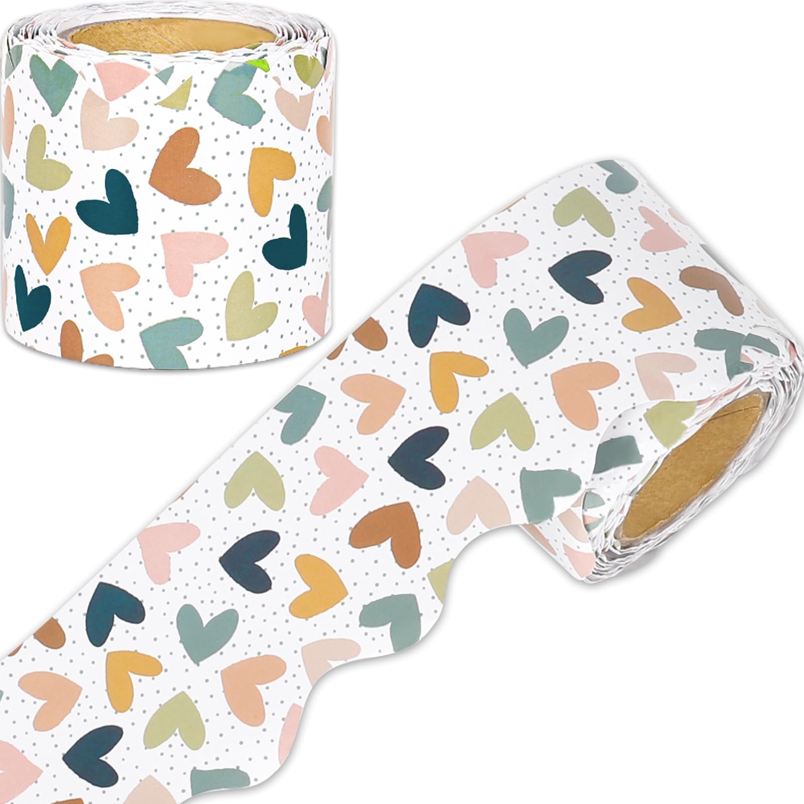 240Ft Boho Bulletin Board Borders Colorful Classroom Border Trim Scalloped Stickers Rolled 6 Rolls~p144628992