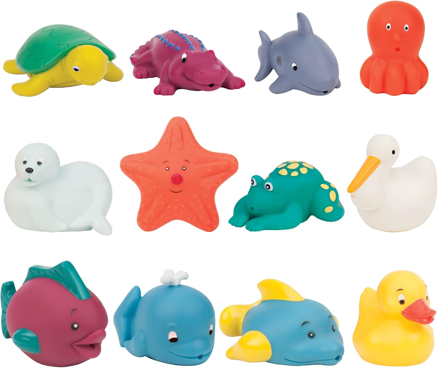 Battat – Bath Buddies Squirters – 12-Pack Little Animal Squirts Fun Bath Toys for Babies 10m+ - Image 5