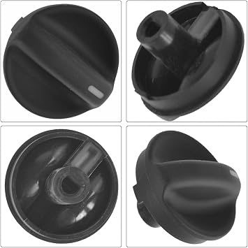 ikafxn 4X Black Heater Control Knob for Fan Speed AC Temperature Knob for Accord 1994-97