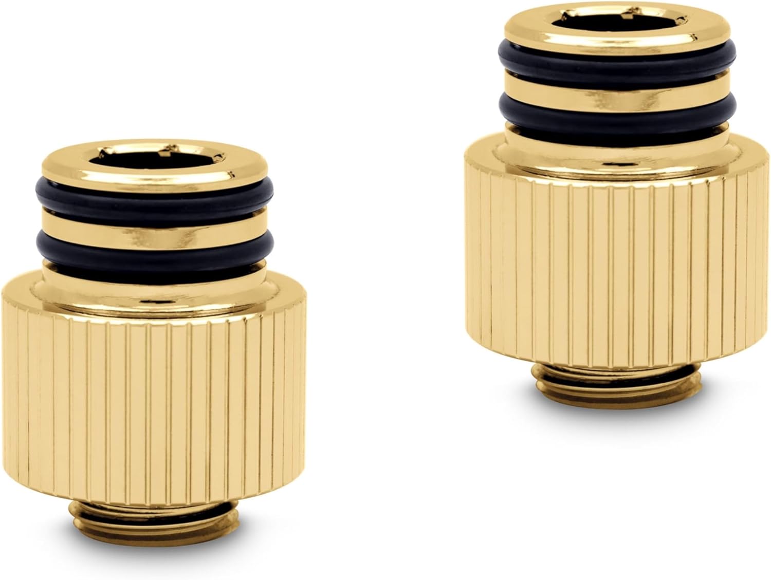 EKWB EK-Quantum Torque Push-in Adapter, Male, 14mm, Black, 2-Pack