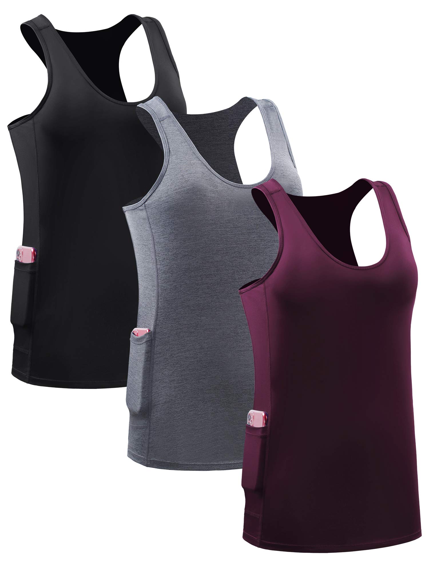 NELEUS Women's Racerback Yoga Workout Tank Top