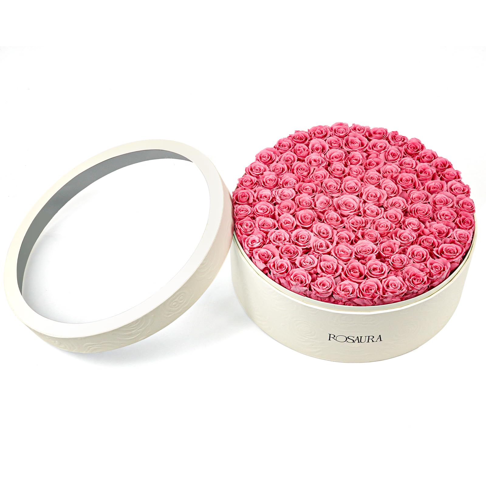 Rosaura Round Preserved Roses Gift Box