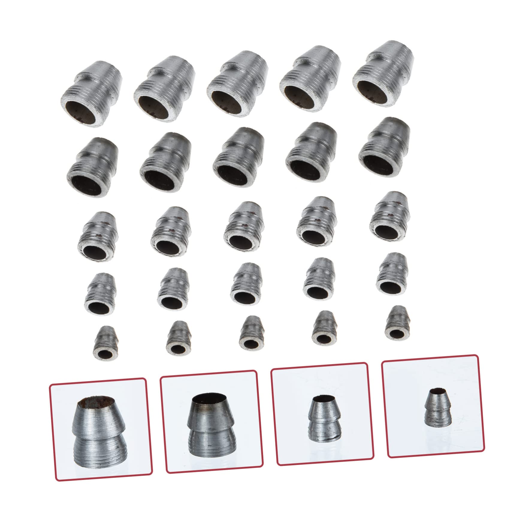 25-Pack Round Steel Hammer & Axe Handle Wedges – 5 Sizes (8-16mm) For Secure Tool Handle Installation & Repair