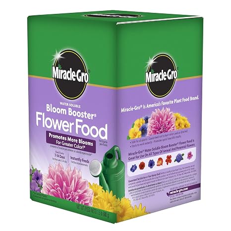 Miracle-Gro Water Soluble Bloom Booster Flower Food, 1.5 lb.