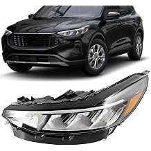 2023-2025 Right Passenger Side LED Headlight Fits for Ford Escape 2023 2024 2025 Head Lights Assembly Replace PJ6Z13008C PJ6Z-13008-C Led without light bar. Without st-line