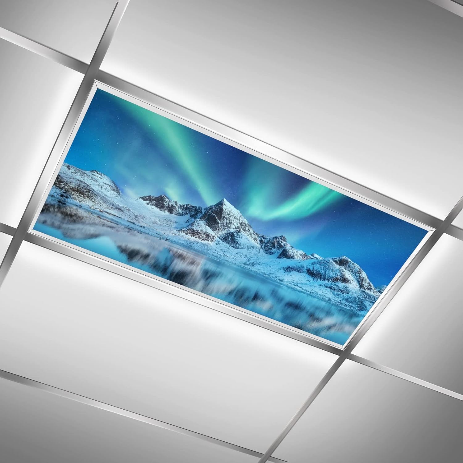 Fluorescent Light Covers for Classroom Office Eliminate Harsh Glare Causing Eyestrain and