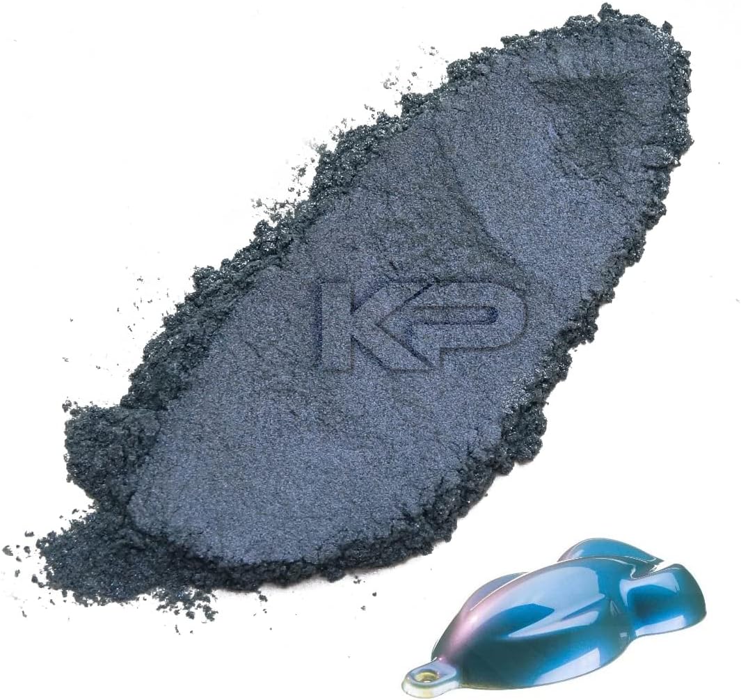 KP Pigments Budva Bleu ColorShift Pearlescent 100% Pure Fine Mica Powder - Naturally Pigmented Multipurpose DIY Arts and Crafts, Dye, Soap Making, Cosmetics, Epoxy Resin, Paint, and More! 1 Kg