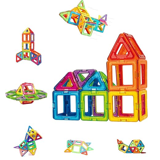 100 Stuks Mini Magnetic Tiles Voor Kinderen - Connetix - Magna Tiles Magnetische Tegels Kinderspeelgoed Voor Kinderen