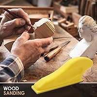 Vista 7 de Kit de lijadora manual, microlijadora surtida, papel de lija de 120, 180, 360, 600 granos, con 2 lijadoras de detalles para manualidades, pulido