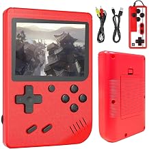 Retro Handheld Game Console, Portable Handheld Emulator with 400 Classic Games, Handheld Retro Game Console Support TV Connection & 2 Players, 3.0 Inch LCD Screen, Mini Portable Game Console