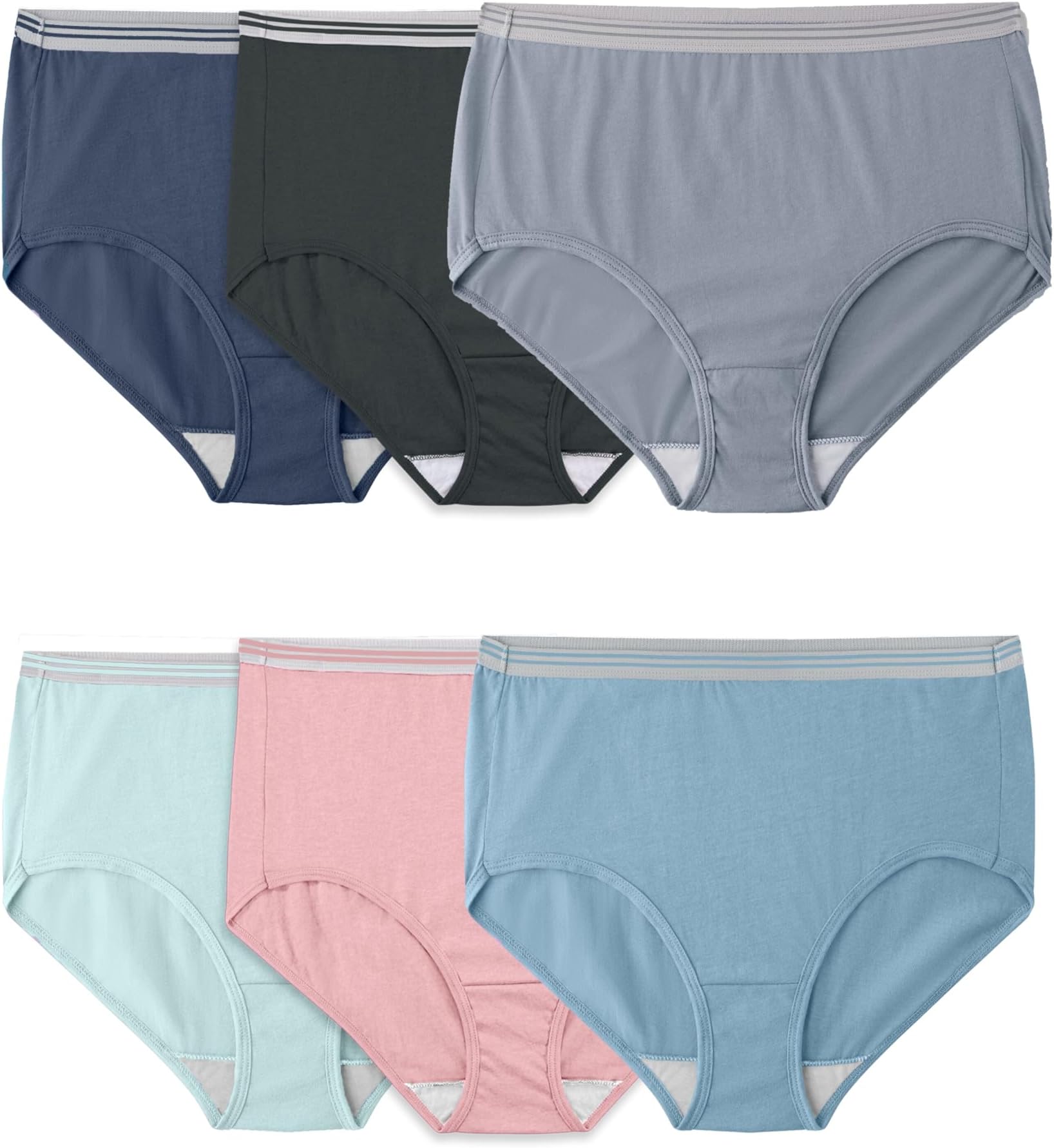 Women's 6 pack Cotton Brief Panties