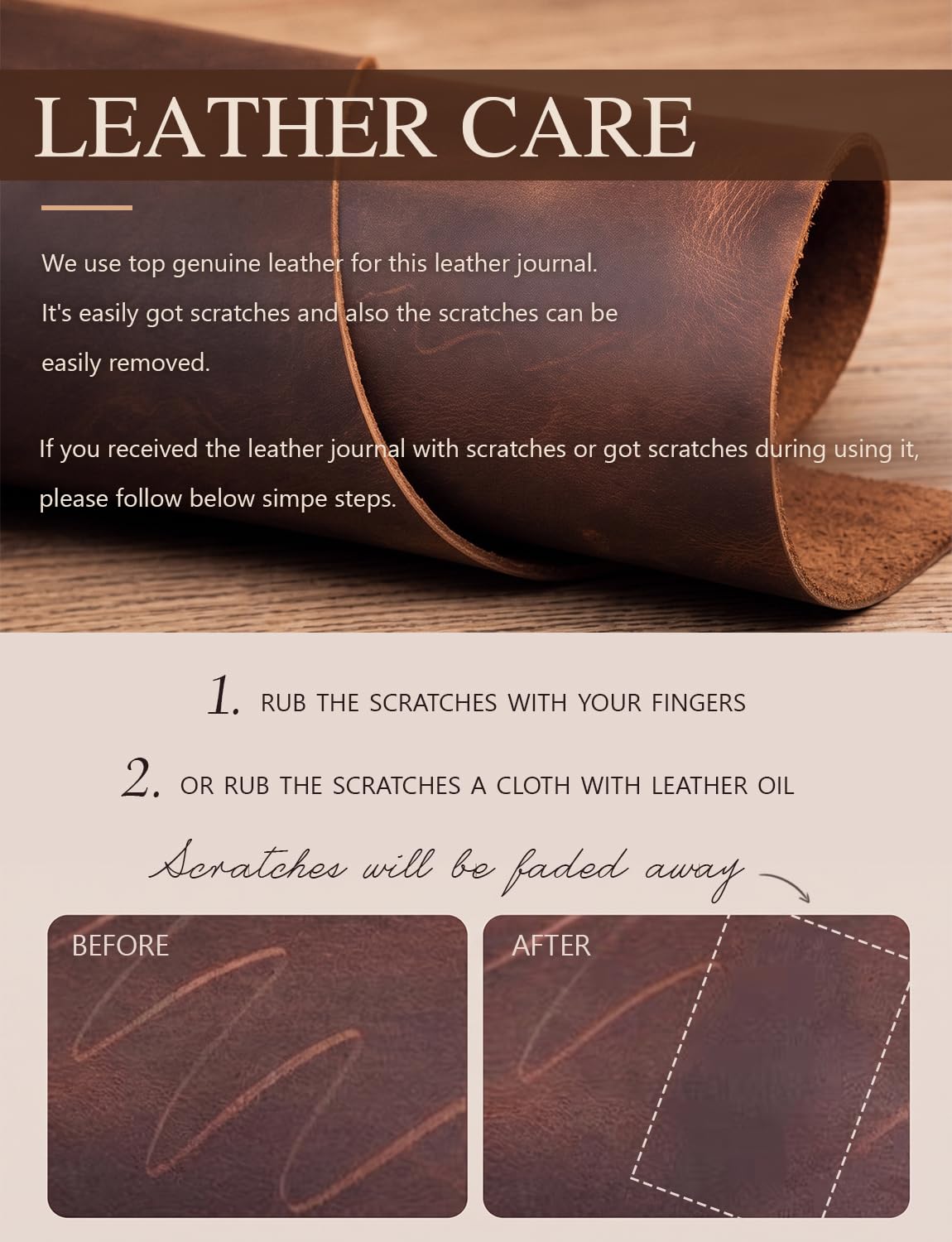 Refillable Genuine Leather Vintage Travelers Notebook with Initials (S) | Diario di viaggio con 3 inserti, 1 portapenne, 1 clip, regalo personalizzato per donne e uomini, compleanno, Natale