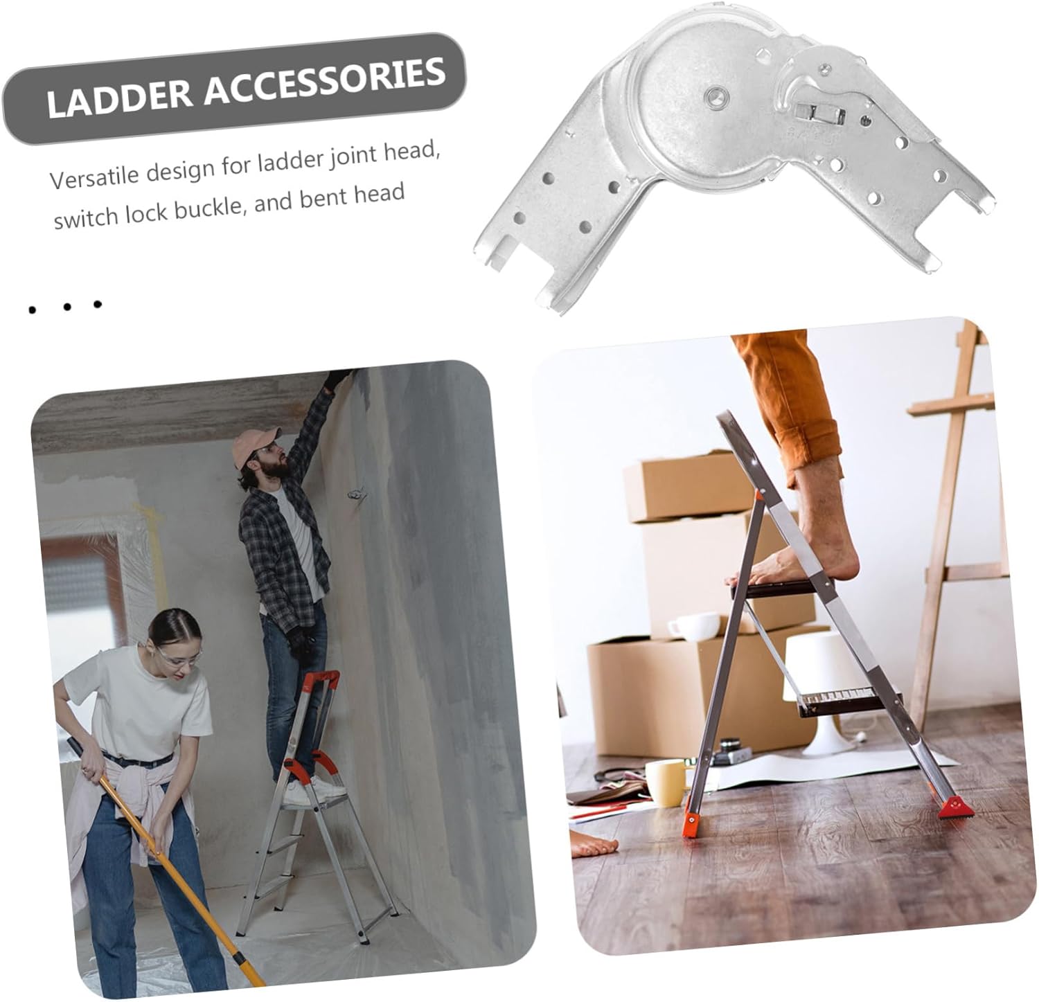 Attic Ladder Hinge Joint Accessory Multi-Functional Folding Ladder Parts for Easy Installation and Versatile Use Various Types Convenient Storage and Transportation