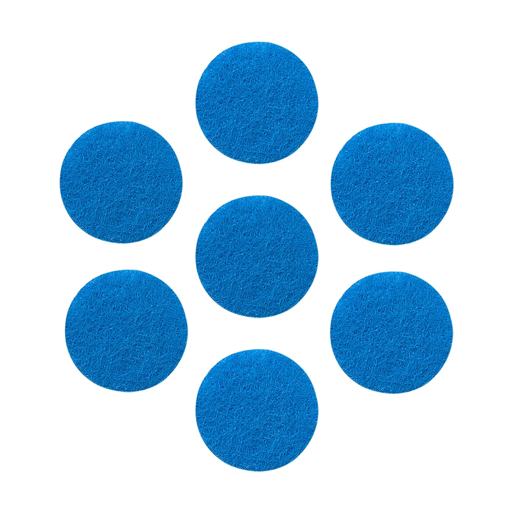 tBesme Adhesive Felt Circles | 1 Inch Blue Felt Circles Felt Pads for DIY and Sewing Handcraft (100 Count, Blue)