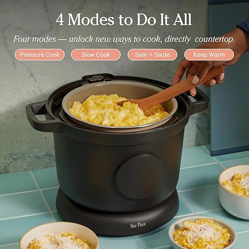 Miniatura 3 de Our Place Dream Cooker  Multicooker de 6 cuartos  4 modos versátiles  Cocina a presión, cocción lenta, sear y saltear, mantener el calor  Liberación