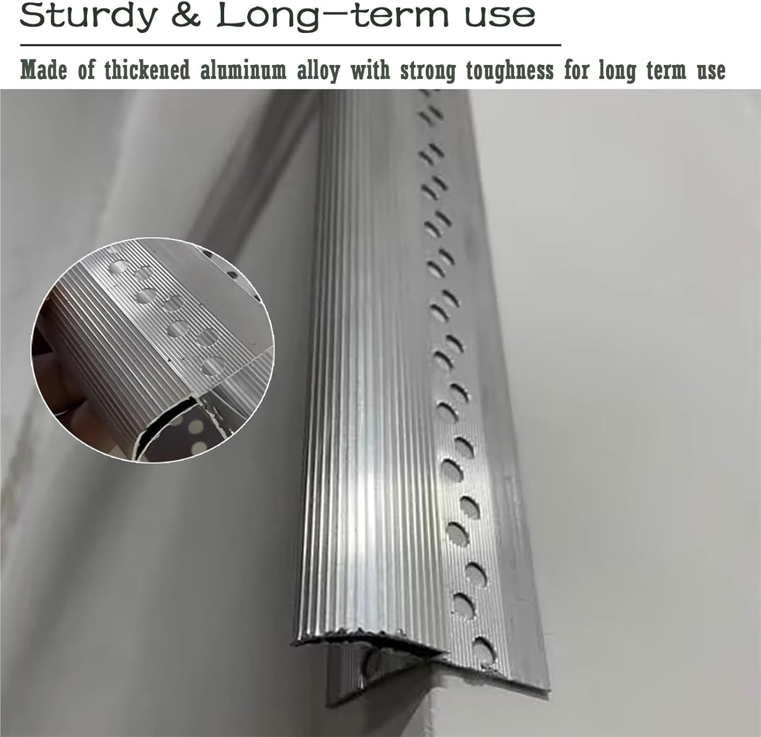 Aluminum Alloy Window Sill Rain Diverter, 100cm Drip Edge Trim for Exterior Wall Protection & Roof Edge Molding, 1pc Drip Rail Decoration Strip (20mm Width)
