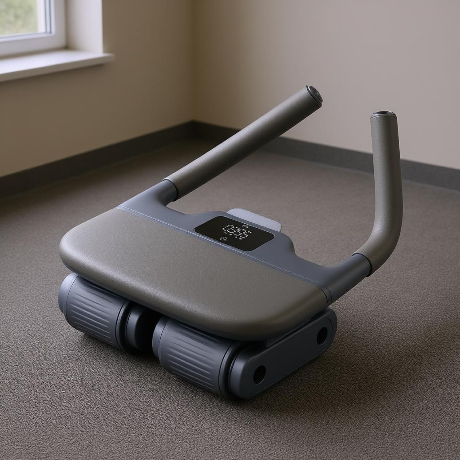 Baoblaze Rueda Abdominal Rodillo de Ejercicio Entrenador de Core Aparato de Fitness con Estabilidad y Comodidad Acolchada Guía Controlado y Parte Adecuada para